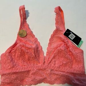 Wacoal Lace Bralette in Coral Pink
